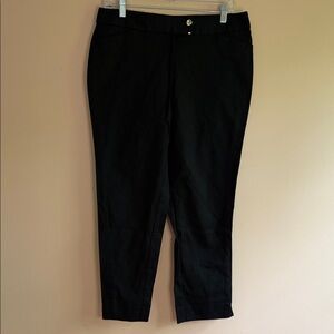 Valerie Stevens Black Stretch Pull-On Pants
